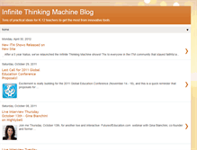 Tablet Screenshot of blog.infinitethinking.org